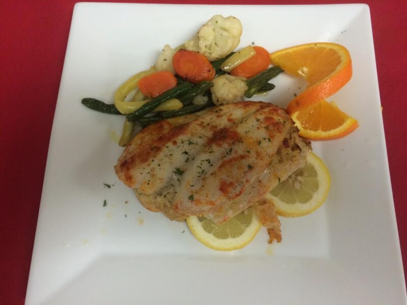 founder with crabmeat