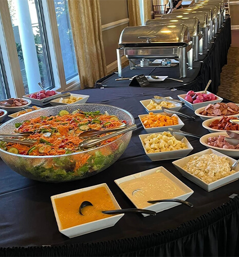 catering buffet table