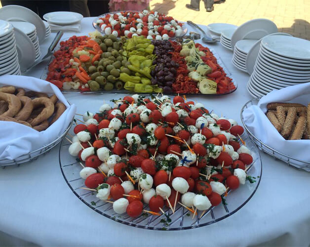 catering table food